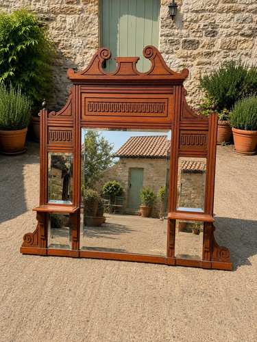 Antique mahogany over - antique, mantle