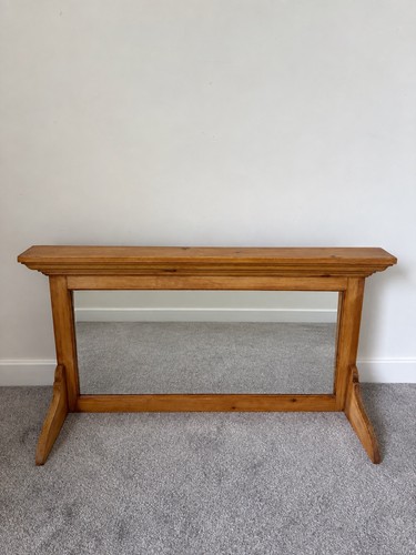 Solid pine overmantle - pine,