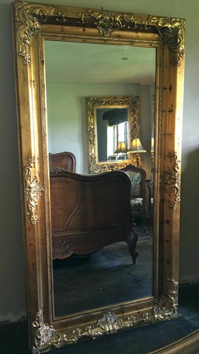 Large ornate distressed - ornate, gold