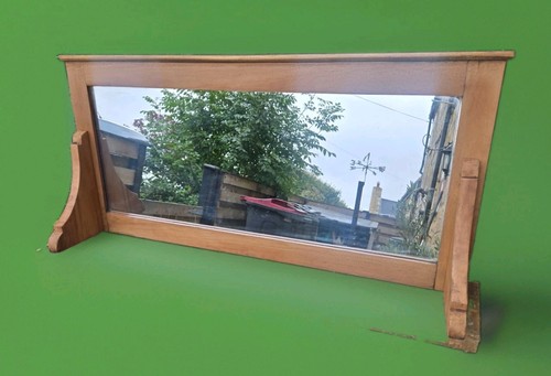 Antique overmantle mirror - antique,