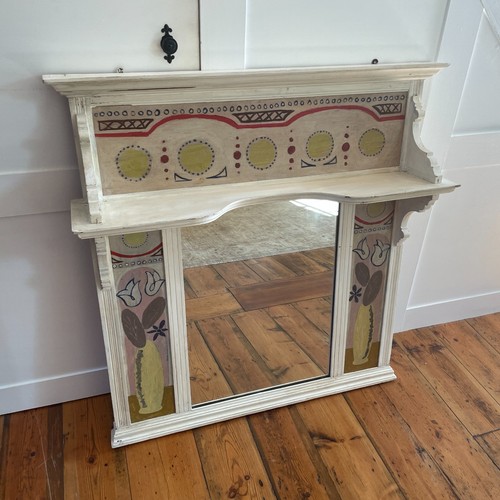 Overmantel mirror wall shelf - mirror,