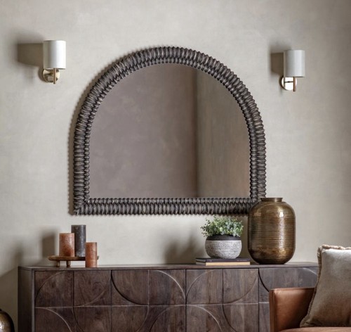 Pimlico arch overmantle - pimlico, black