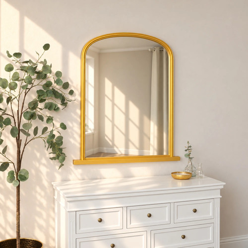 Large metallic gold arched - large,