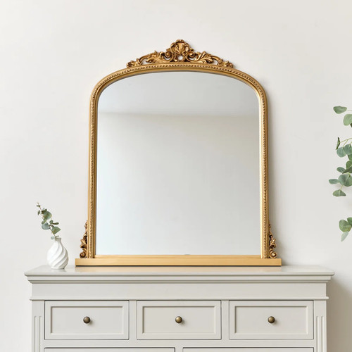 Antique gold ornate arch - ornate,