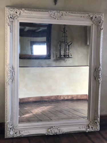 Ivory white cream - white, ornate