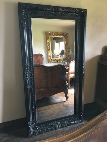 Large black ornate french - ornate,