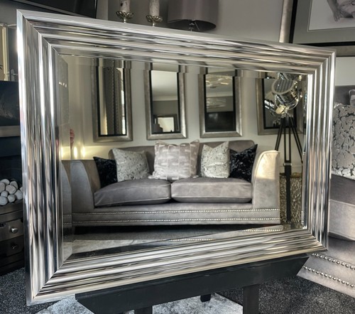 Large bright silver chrome - silver,
